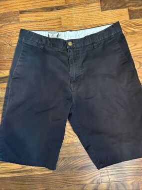 Volcom Men's Dark Navy Flat-Front Chino Shorts